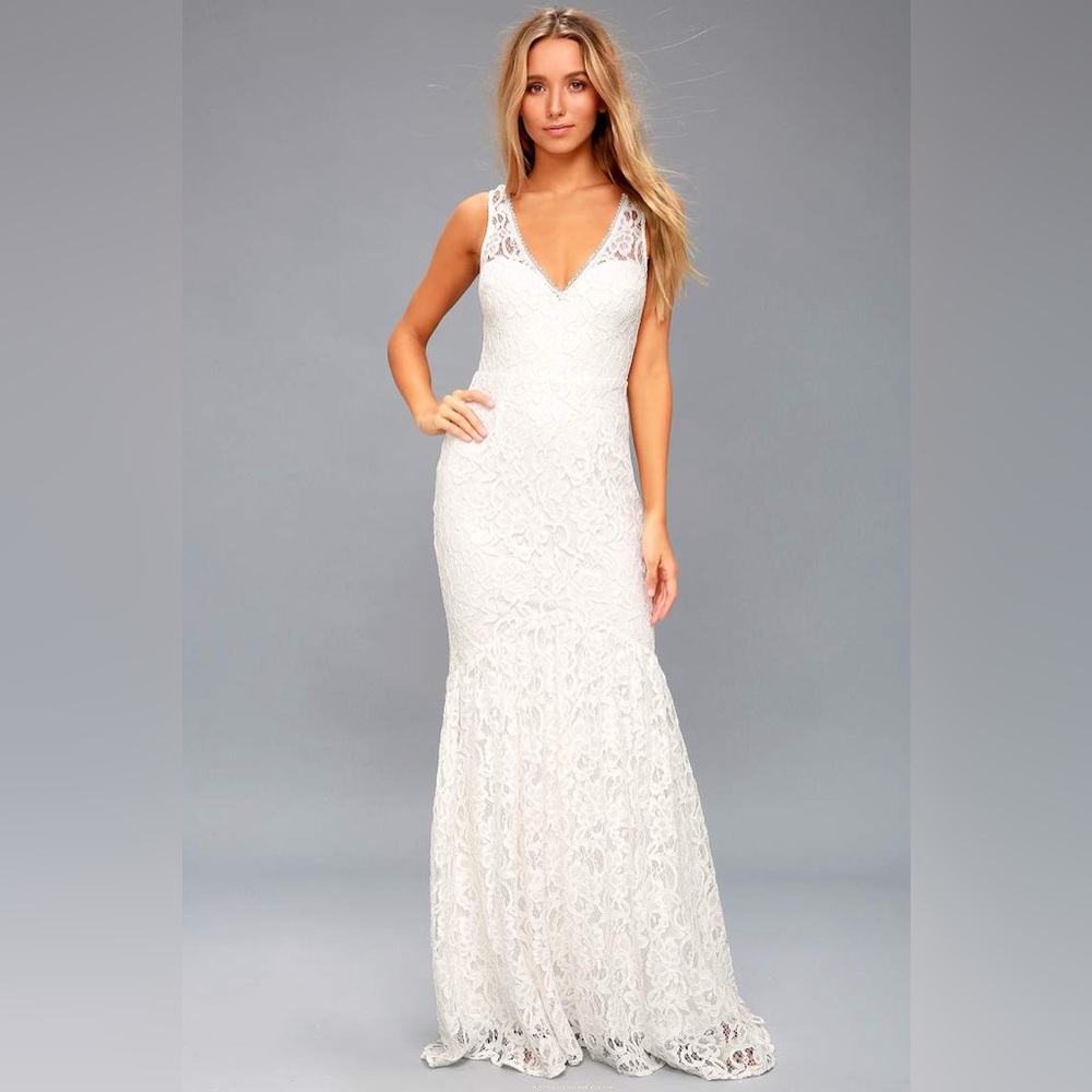 Lulu's Ivory Lace Bridal Gown